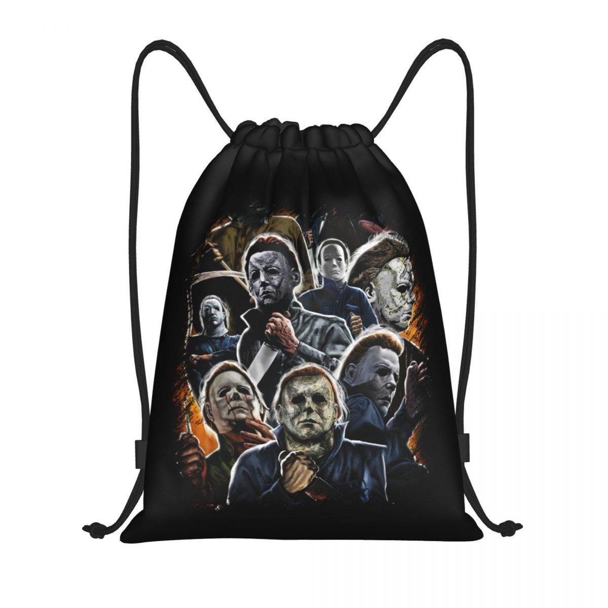 Women Bags Myer - マイケル・マイヤーズ ハロウィン ホラー映画 シリアルキラー 巾着バックパック 女性