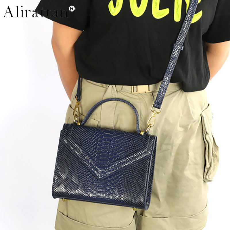 Women Bags In Dubai - ドバイ女性用新型スネーク柄PUレザーショルダークロスボディバッグファッションデザインレディース高級クロコダイルトラベルハンドバッグサウジアラビア