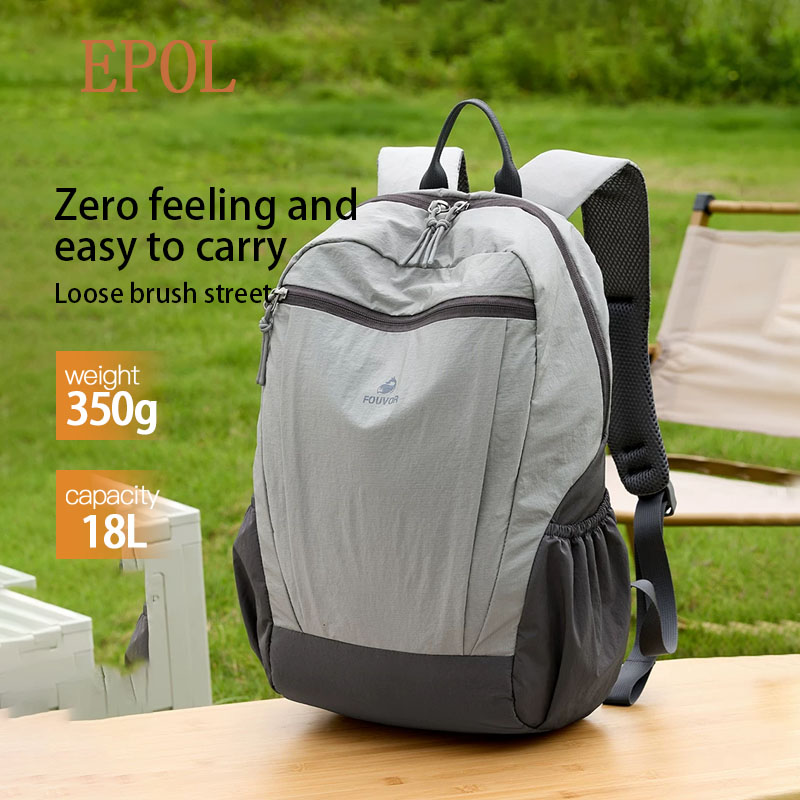 Women Bags 2026 Trends - EPOL 女性のバックパック 2026 トレンドカラーブロック大容量バックパックファッションアウトドア旅行スポーツ学生スクールバッグ 3068-09