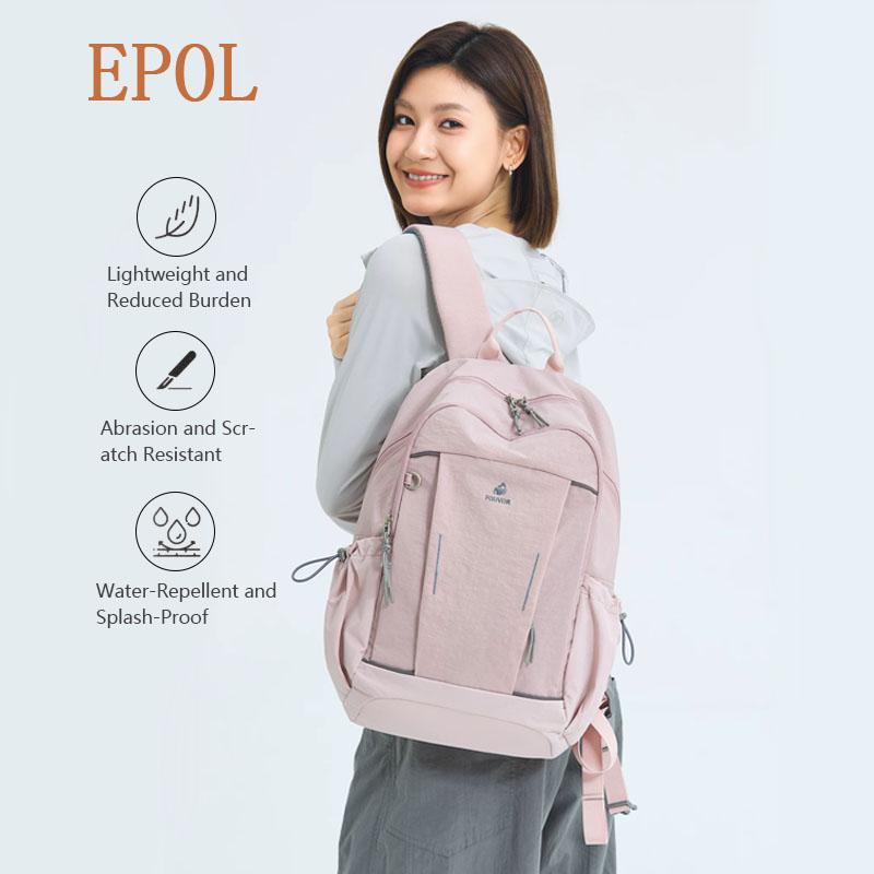 Women Bags 2026 Trends - EPOL 女性キャンバスバックパック 2026 トレンド軽量ラップトップバッグファッションカジュアル旅行スポーツカレッジスクールバッグ 3073-01 3073-13