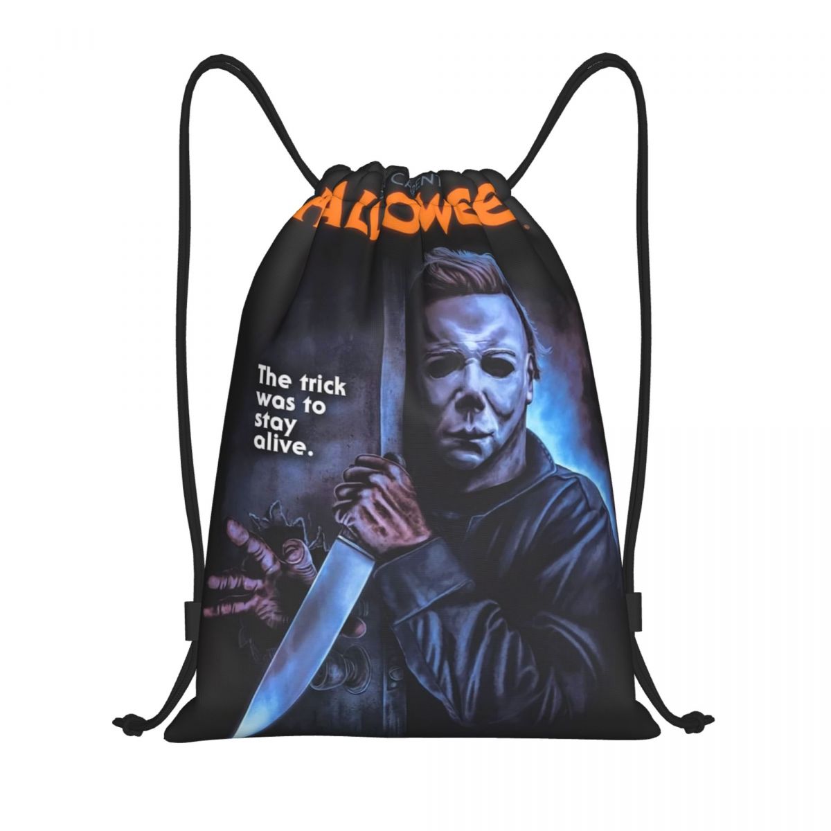Women Bags Myer - カスタムマイケルマイヤーズハロウィンホラー映画巾着バッグ女性男性軽量スポーツジム収納バックパック