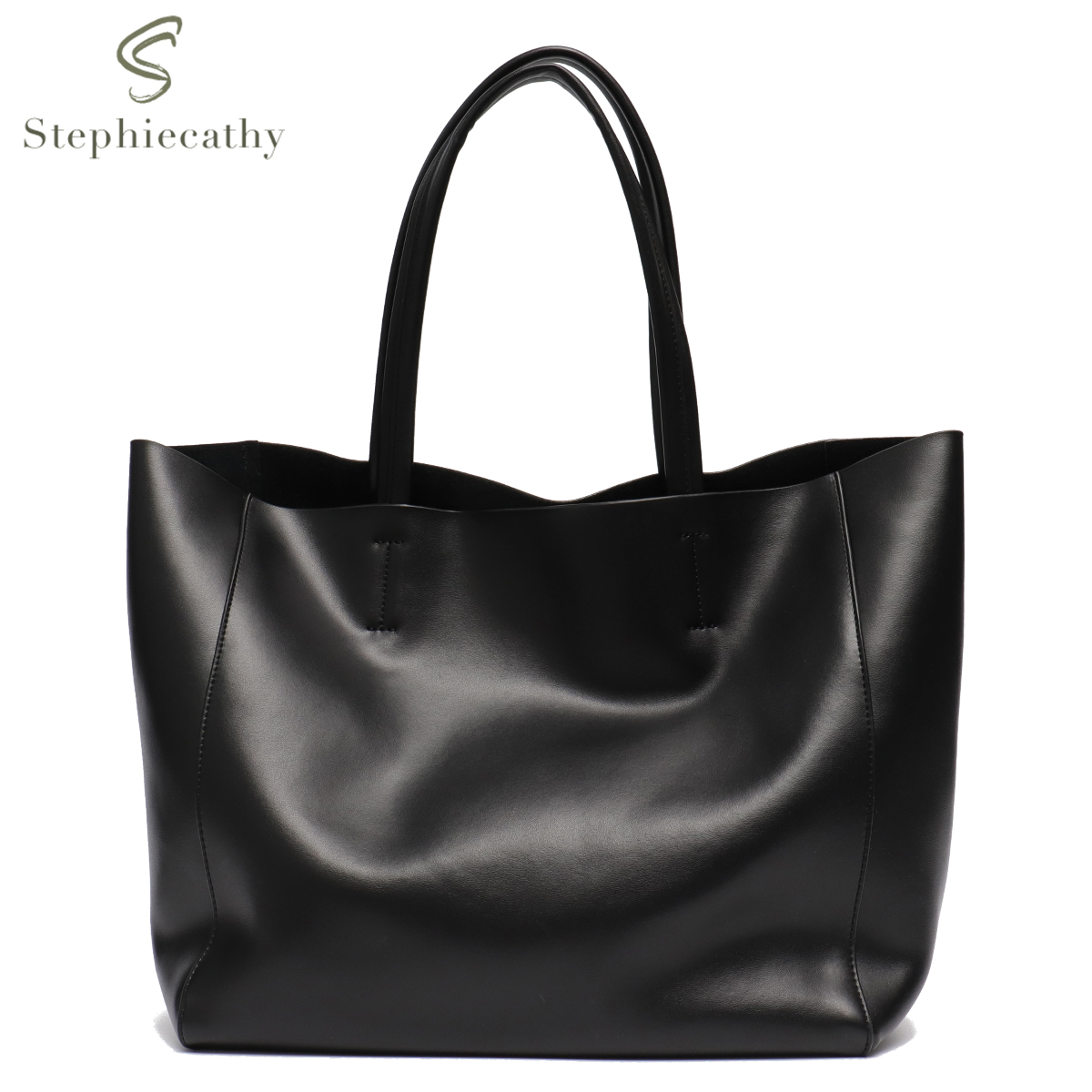 Women Bags Zip - クラシック本革女性トート大容量ジップライナー財布デイリービッグショルダーハンドバッグ A4 ラップトップショッピング通勤バッグ