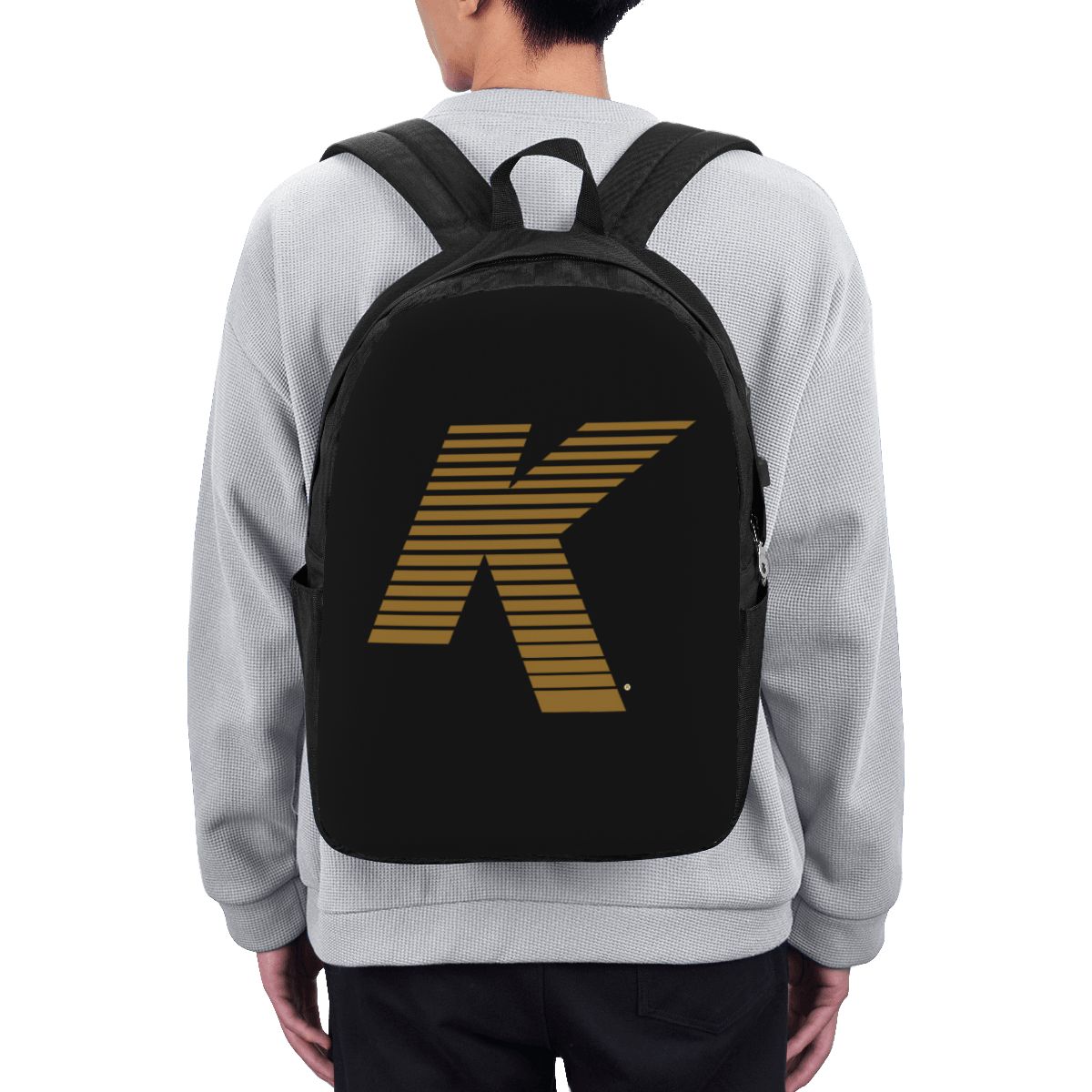 Women Bags For Laptop - ジルジャン K ロゴバックパック旅行ノートブックバッグコンピュータ大学生スクールバッグラップトップショルダーバッグ男性女性用