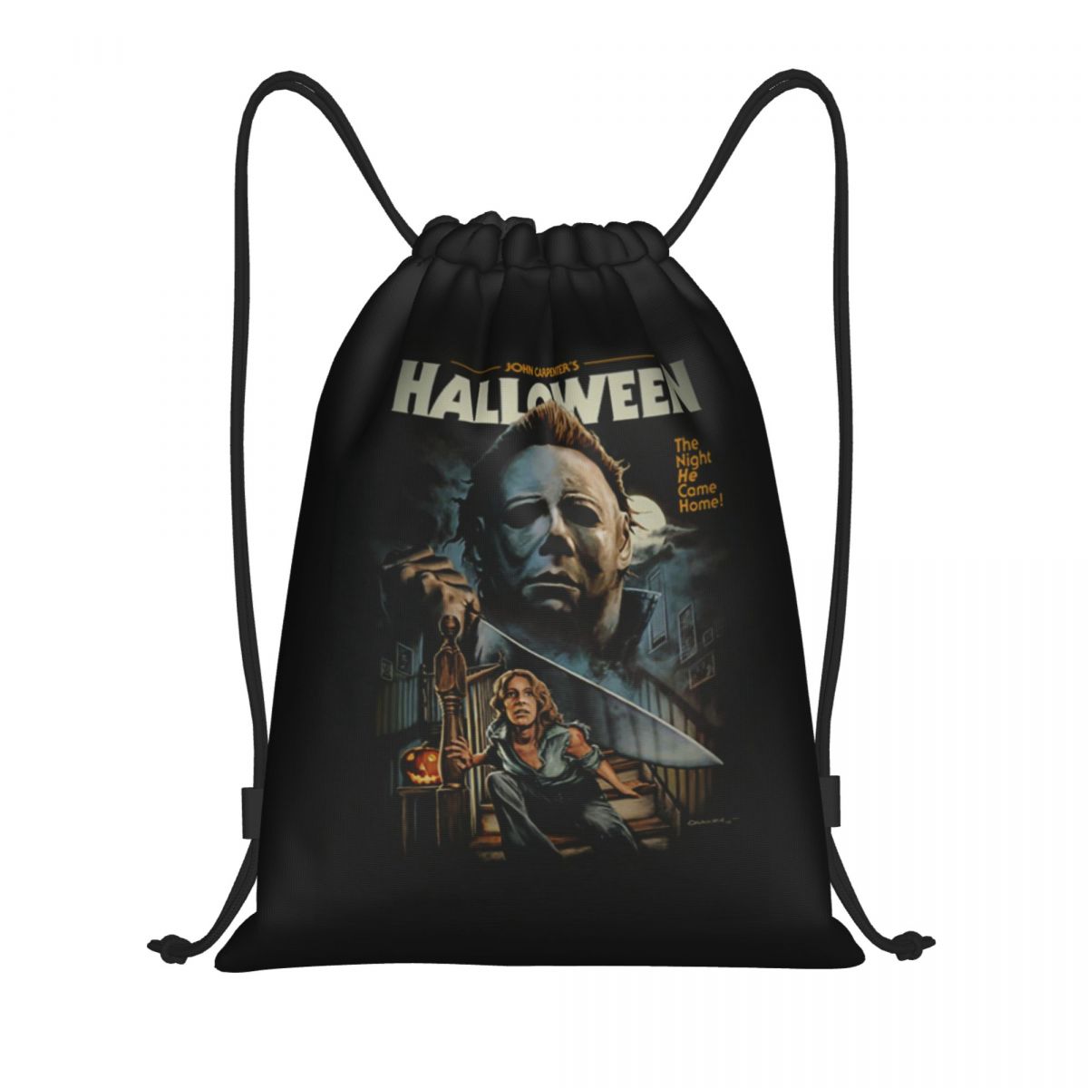 Women Bags Myer - ハロウィンマイケルマイヤーズ巾着バッグ男性女性ポータブルジムスポーツサックパックホラー映画ショッピングバックパック