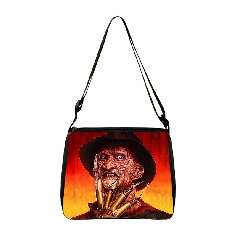 Women Bags Myer - 女性のためのホラー文字のハンドバッグ,流行のトートバッグ,jason,michael myers,フレディクルーガー,チャクアンダーアームバッグ,ショルダーバッグ