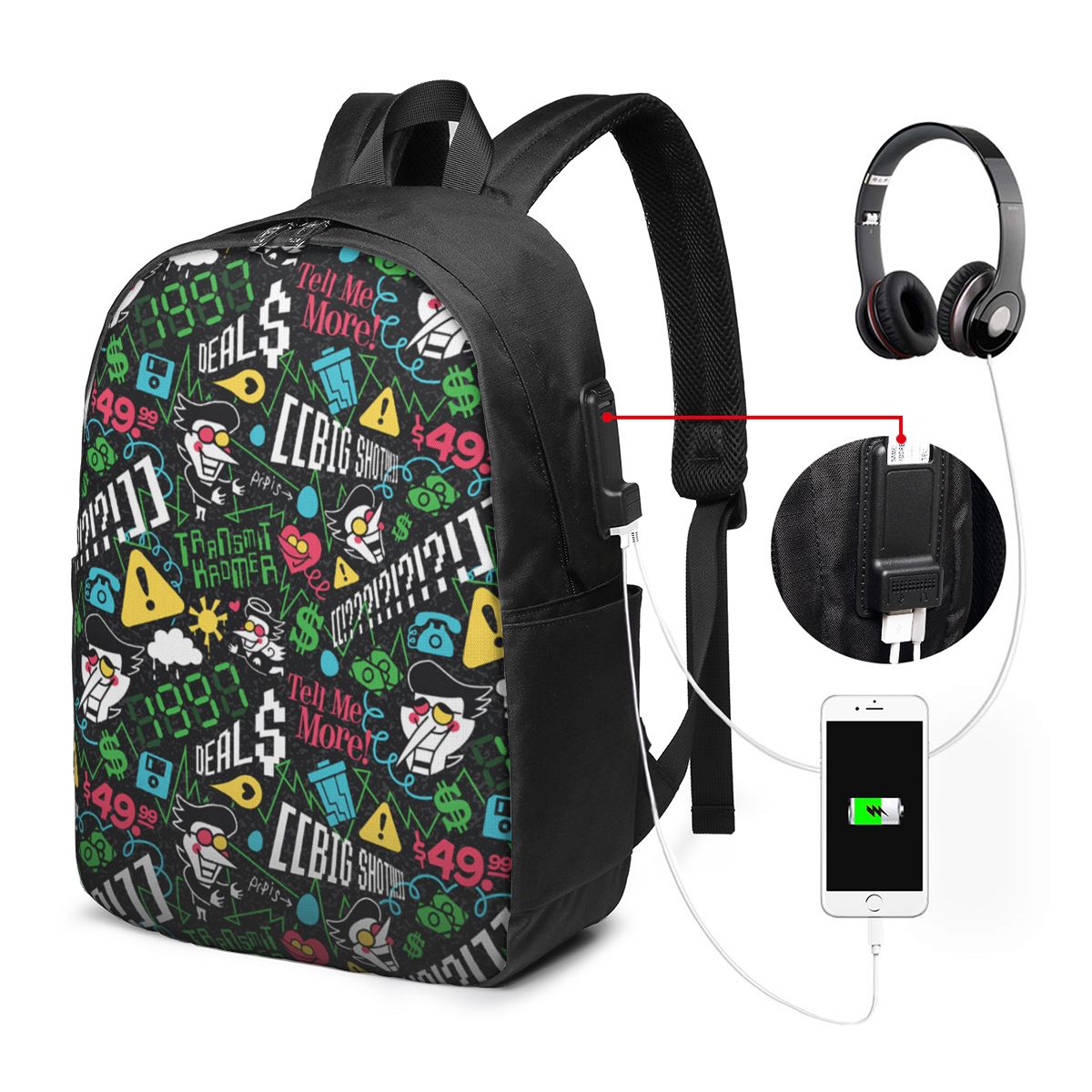 Deltarune SPAMTON G バックパック旅行ノー - Women'S Bag のレビューと価格