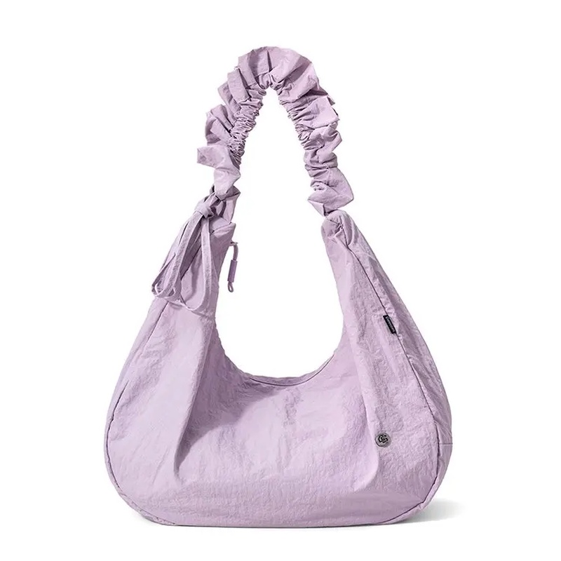 レディースクリンクルナイロンホーボーバッグ、軽量ルーシュドシ - Hobo Bag Slouchy のレビューと価格
