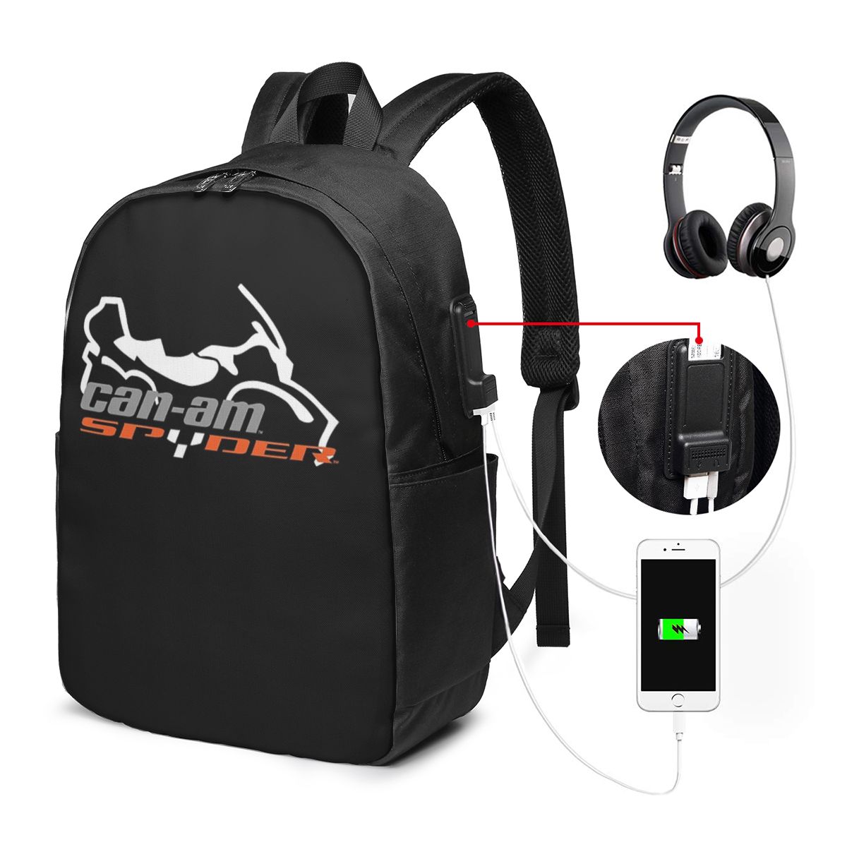 Can-Am BRP オートバイバックパック旅行ノートブック - Women Bags For Travel のレビューと価格