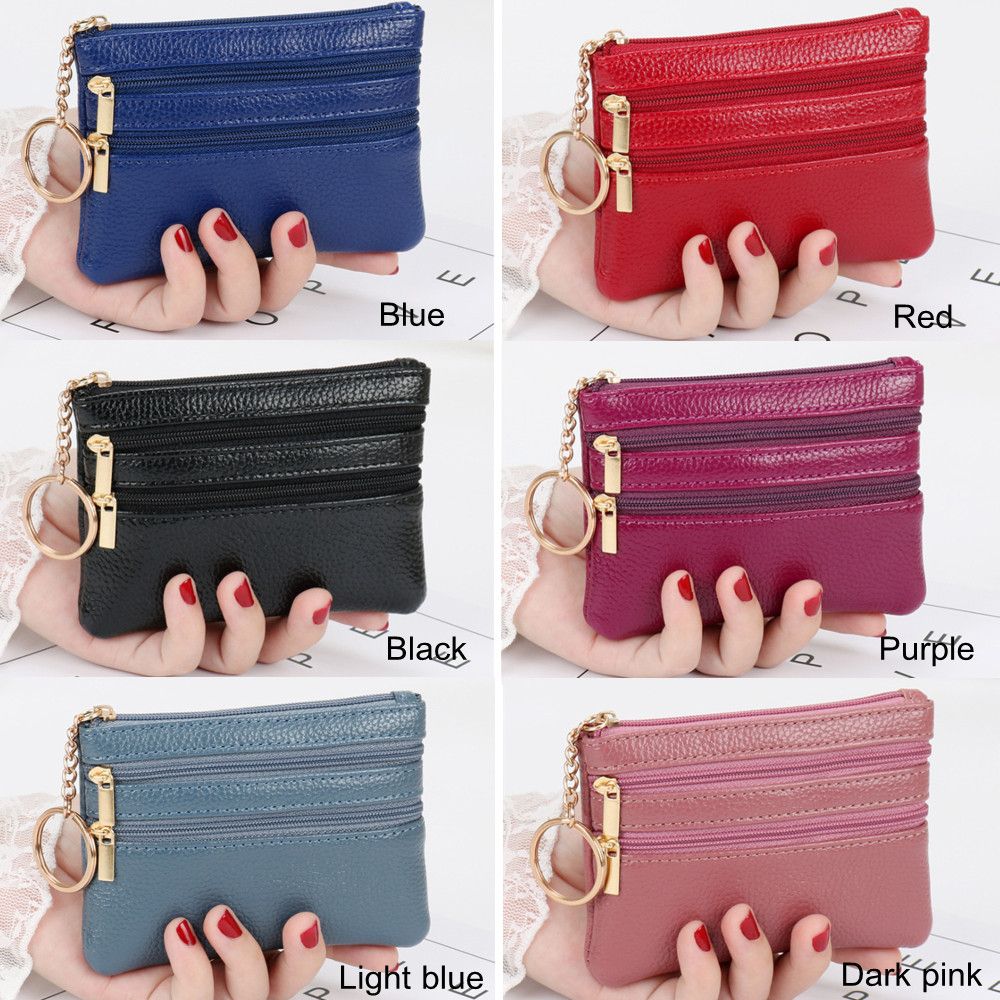 ソフトミニカードホルダー財布多機能バッグ女性財布クラッチジッ - Women Bags Zip のレビューと価格