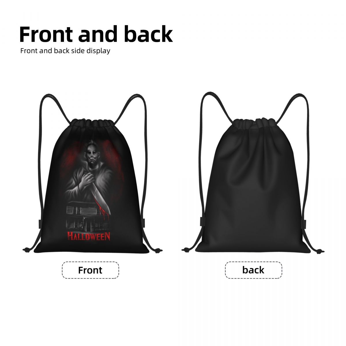 カスタムマイケルマイヤーズハロウィンドローストリングバッグシ - Women Bags Myer のレビューと価格