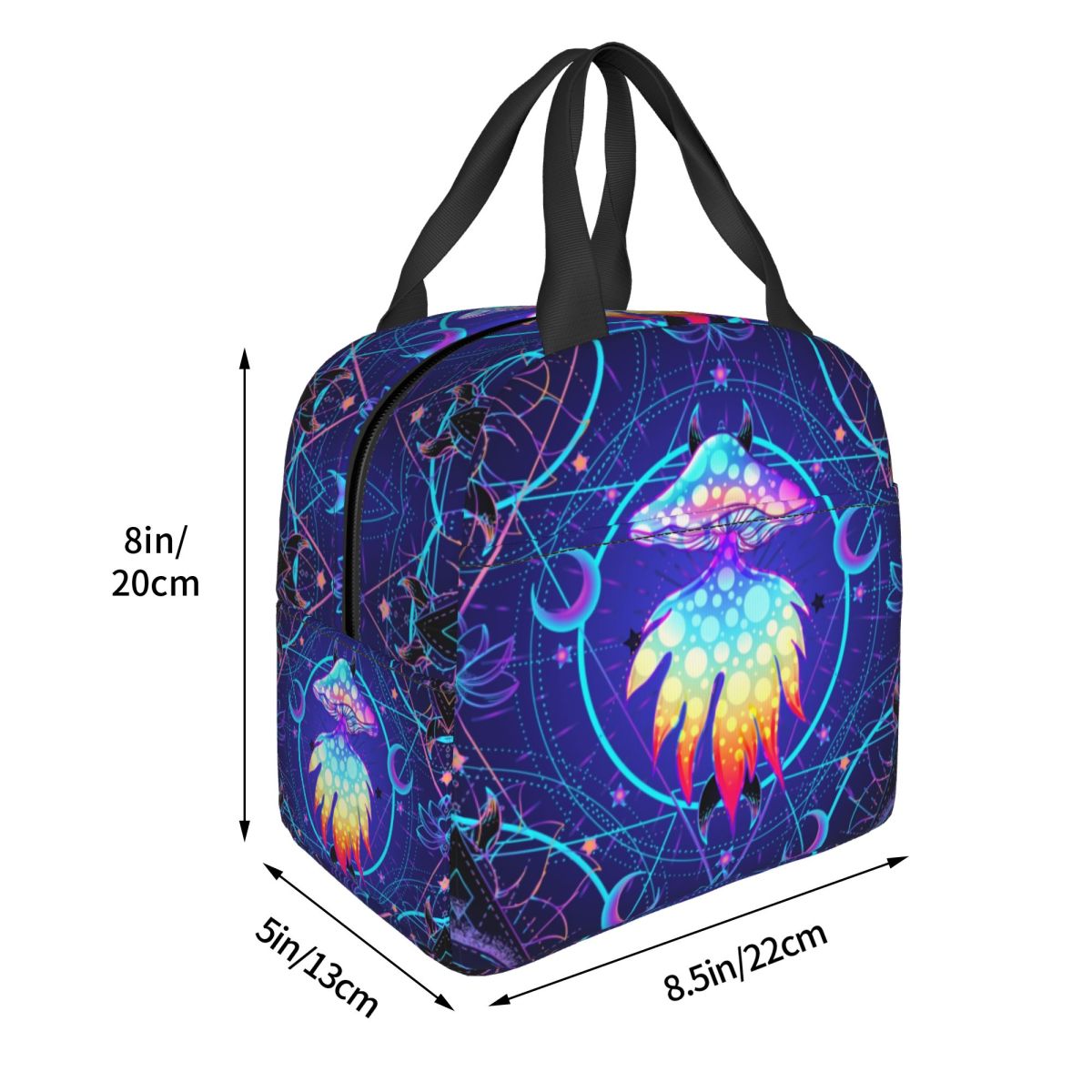 カスタムインドマンダラマジックランチバッグ屋外ピクニック音楽 - Women Bags India のレビューと価格