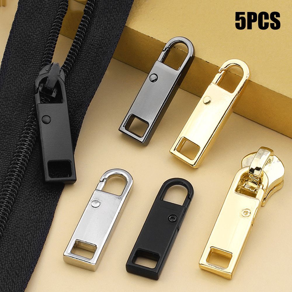 5 個の金属ジップ取り外し可能な金属ジッパーヘッドジッパープ - Women Bags Zip のレビューと価格