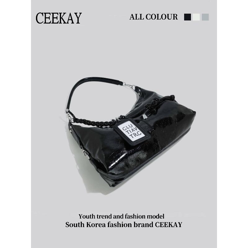 2026 CEEKAY 光沢のあるレザーホーボーバッグ Y2 - Women Bags 2026 Trends のレビューと価格