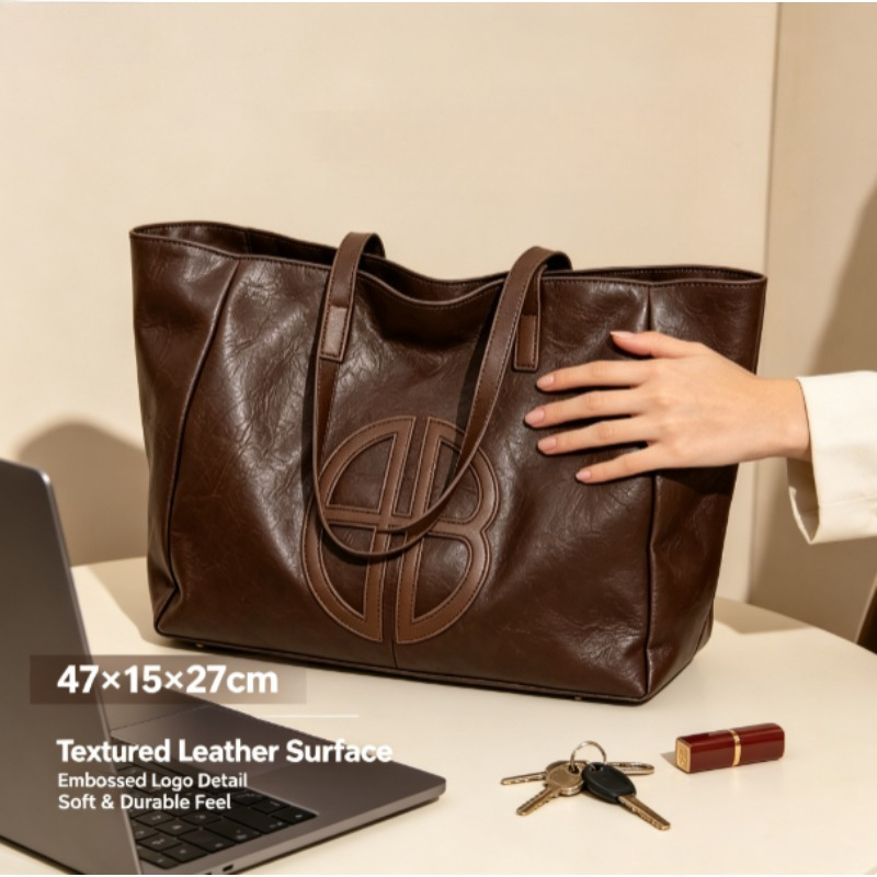2026年ニューレトロ大容量レディーストートバッグ、シンプル - Women Bags 2026 Trends のレビューと価格