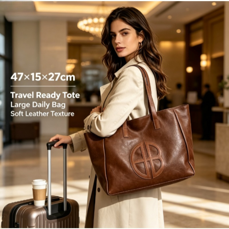 2026年ニューレトロ大容量レディーストートバッグ、シンプル - Women Bags 2026 Trends のレビューと価格