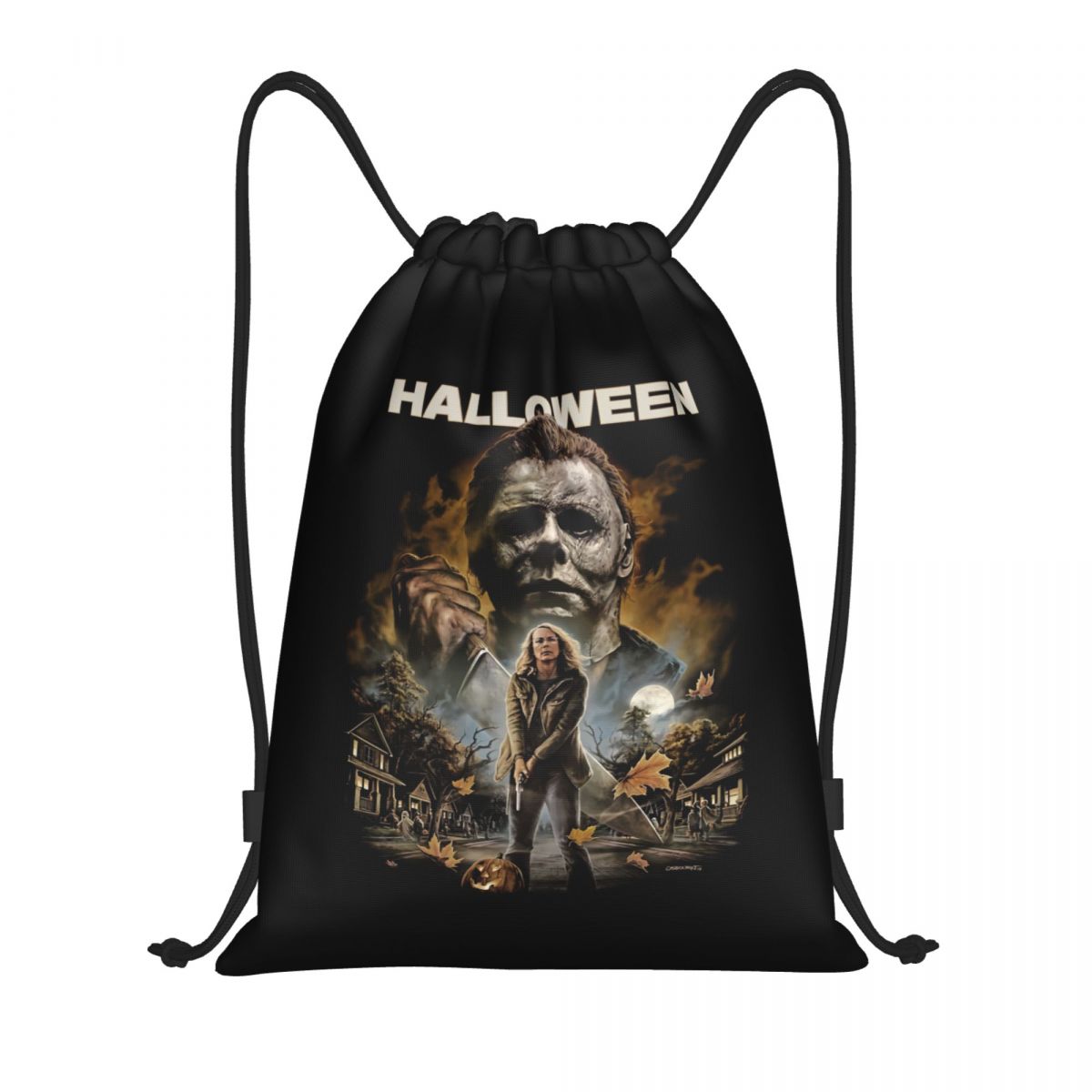 ハロウィンホラー映画マイケルマイヤーズ巾着バッグ男性女性ポー - Women Bags Myer のレビューと価格