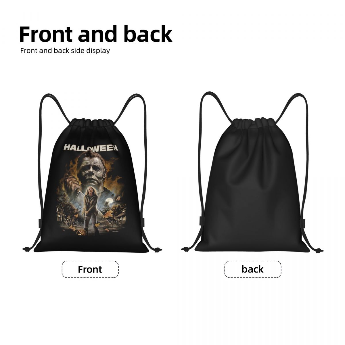 ハロウィンホラー映画マイケルマイヤーズ巾着バッグ男性女性ポー - Women Bags Myer のレビューと価格