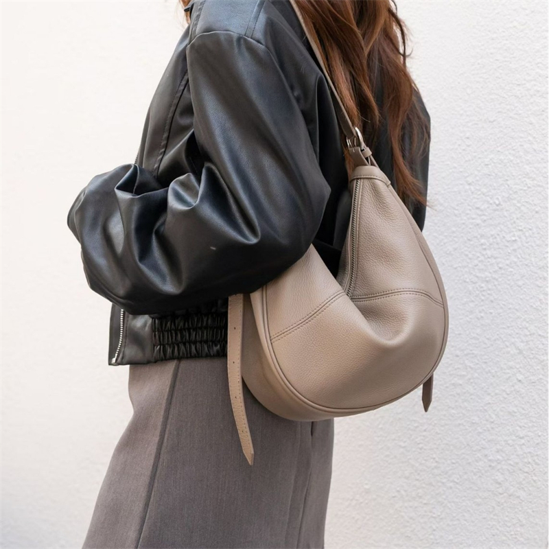 BURMINSA 本革 クレセント ホーボー ショルダーバッ - Hobo Bag Slouchy のレビューと価格