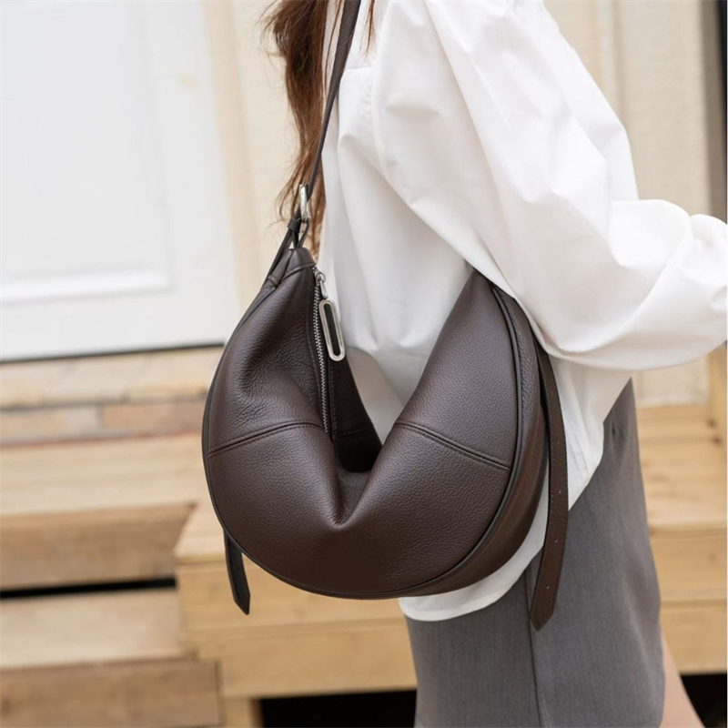 BURMINSA 本革 クレセント ホーボー ショルダーバッ - Hobo Bag Slouchy のレビューと価格