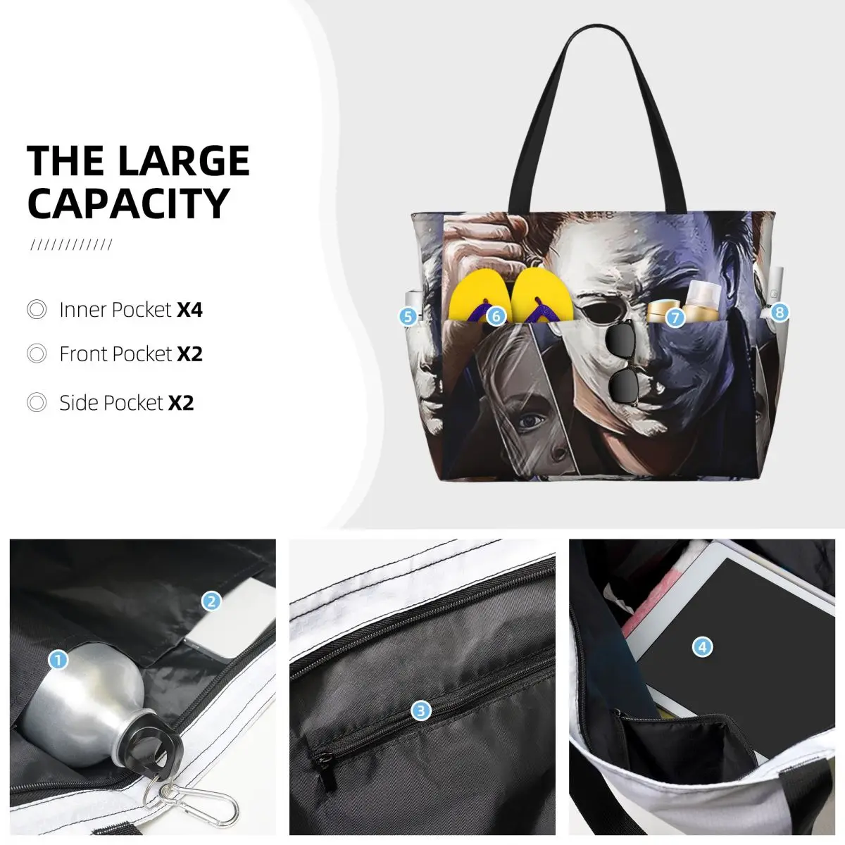 マイケルマイヤーズビーチトートバッグスポーツジムヨガダッフル - Women Bags Myer のレビューと価格