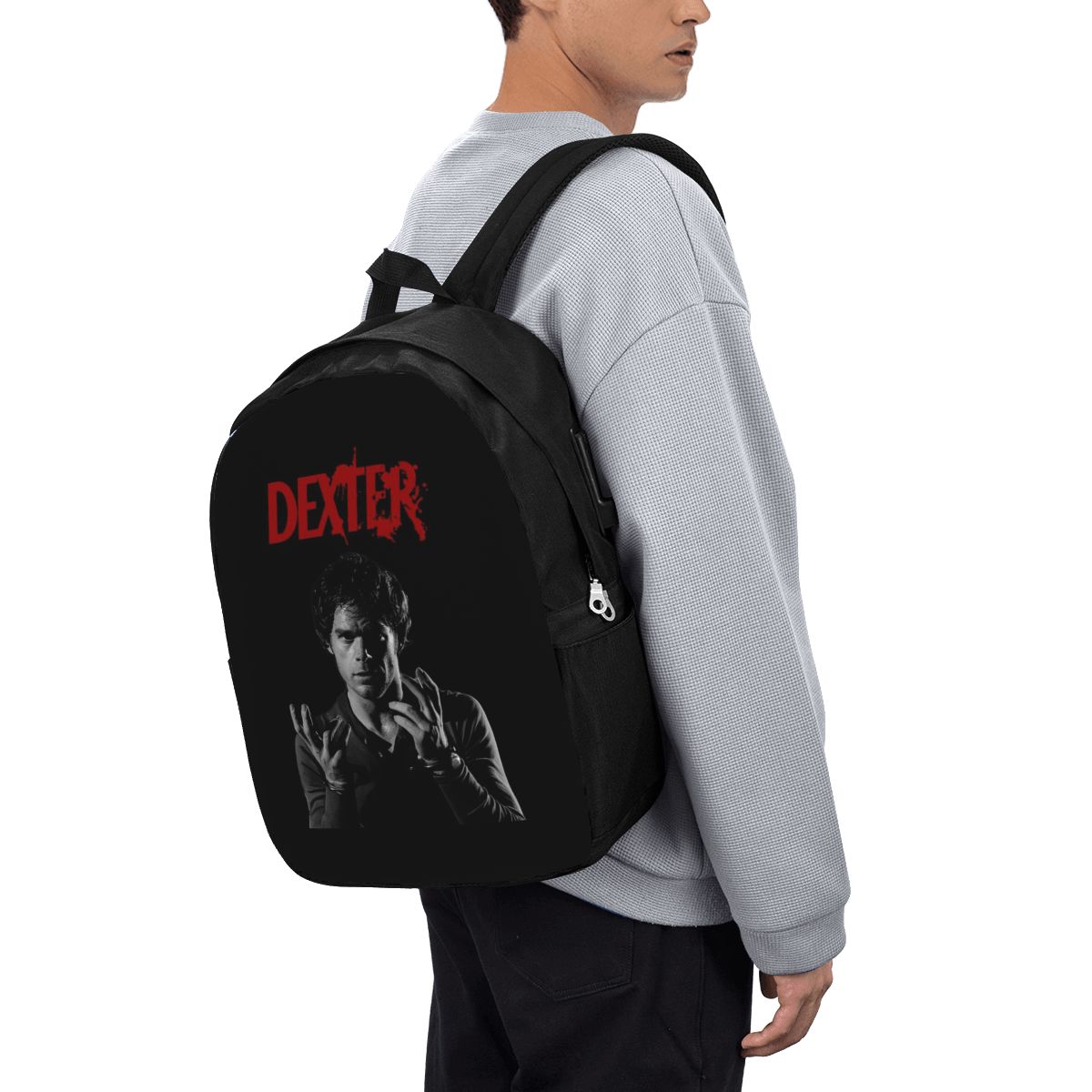 映画デクスター・モーガンバックパック旅行ノートブックバッグコ - Women Bags For Laptop のレビューと価格