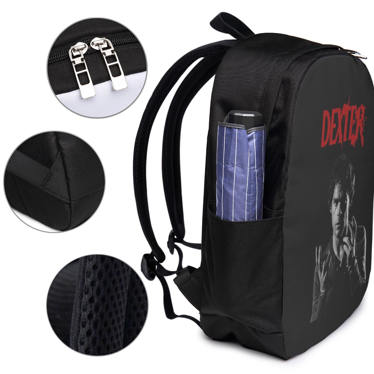 映画デクスター・モーガンバックパック旅行ノートブックバッグコ - Women Bags For Laptop のレビューと価格