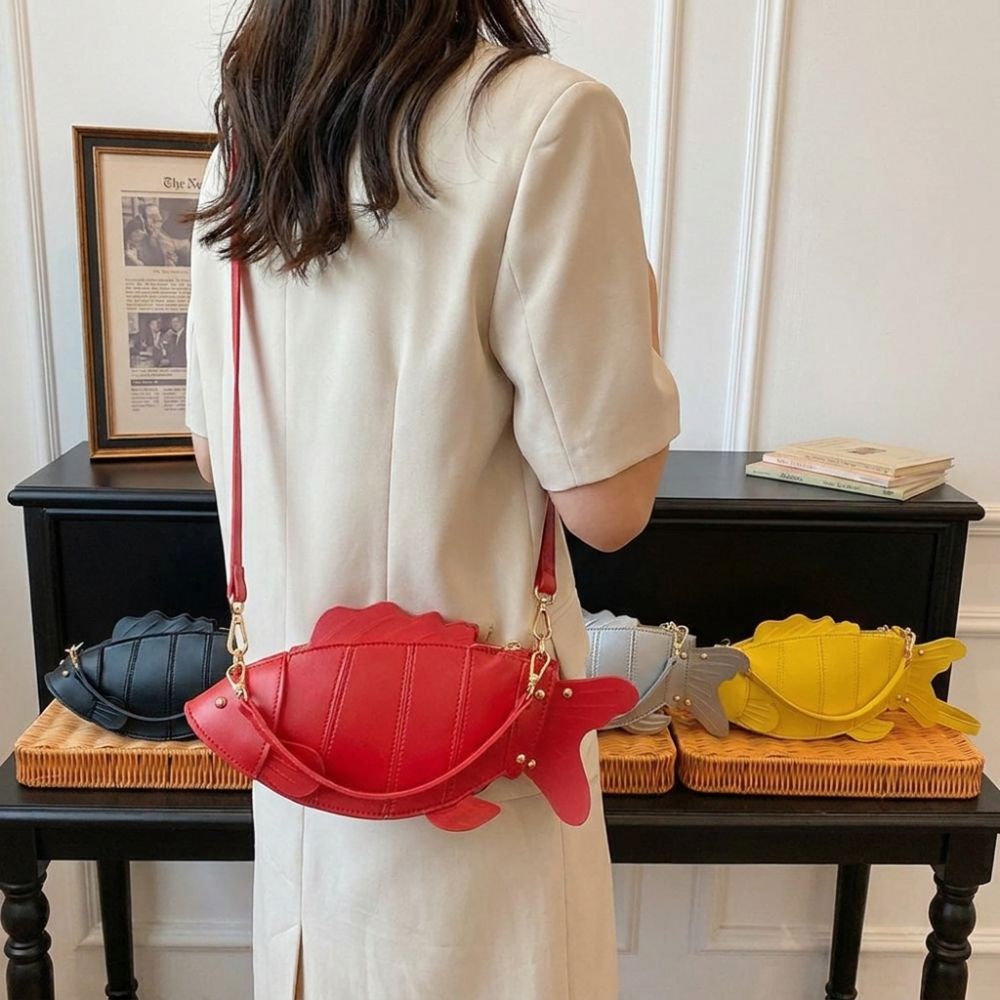 クリエイティブシミュレーション魚型クロスボディバッグフェイク - Hobo Bag Slouchy のレビューと価格