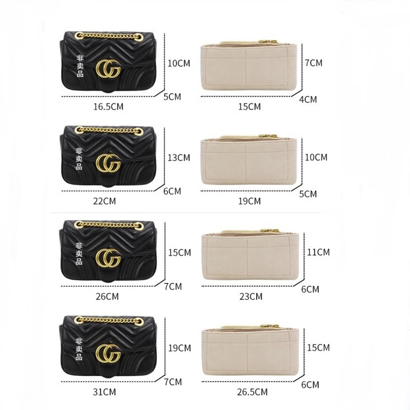 バッグオーガナイザー グッチ マーモント 22 26 31  - Women'S Bag のレビューと価格