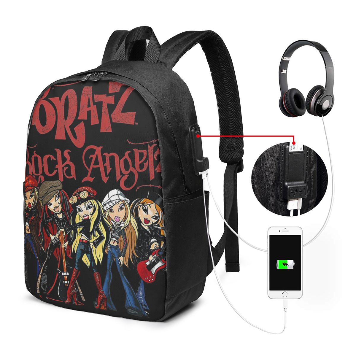 Bratz Rock Angelz グループショットバックパ - Women'S Bag のレビューと価格