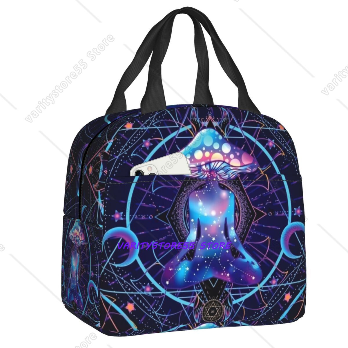 カスタムインドマンダラランチバッグ男性女性用クーラー保温ラン - Women Bags India のレビューと価格